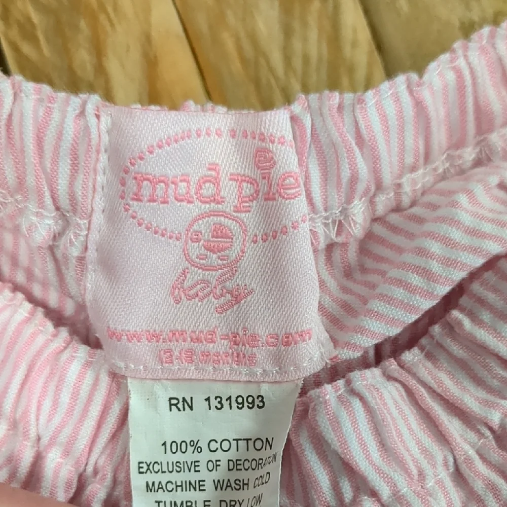 Mud Pie Pink Ruffle Diaper Cover